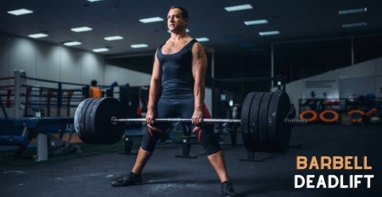 Man doing deadlift