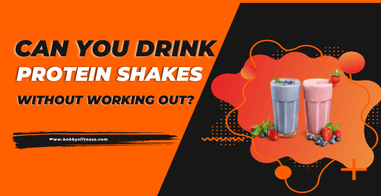 Two protein shakes.