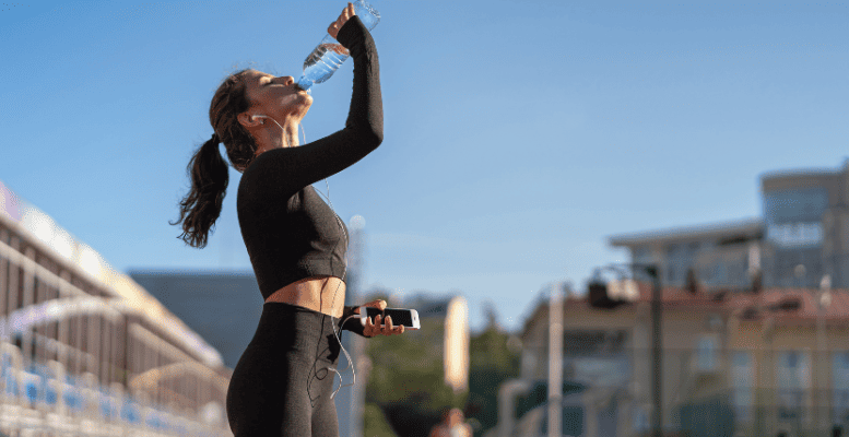 Water after a workout