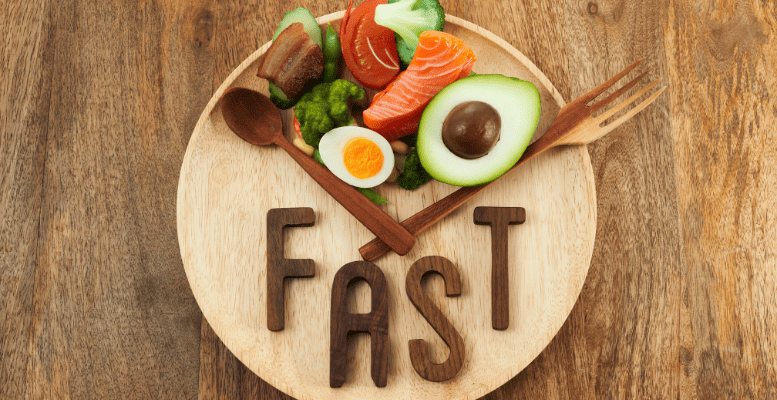 Healthy food and fasting